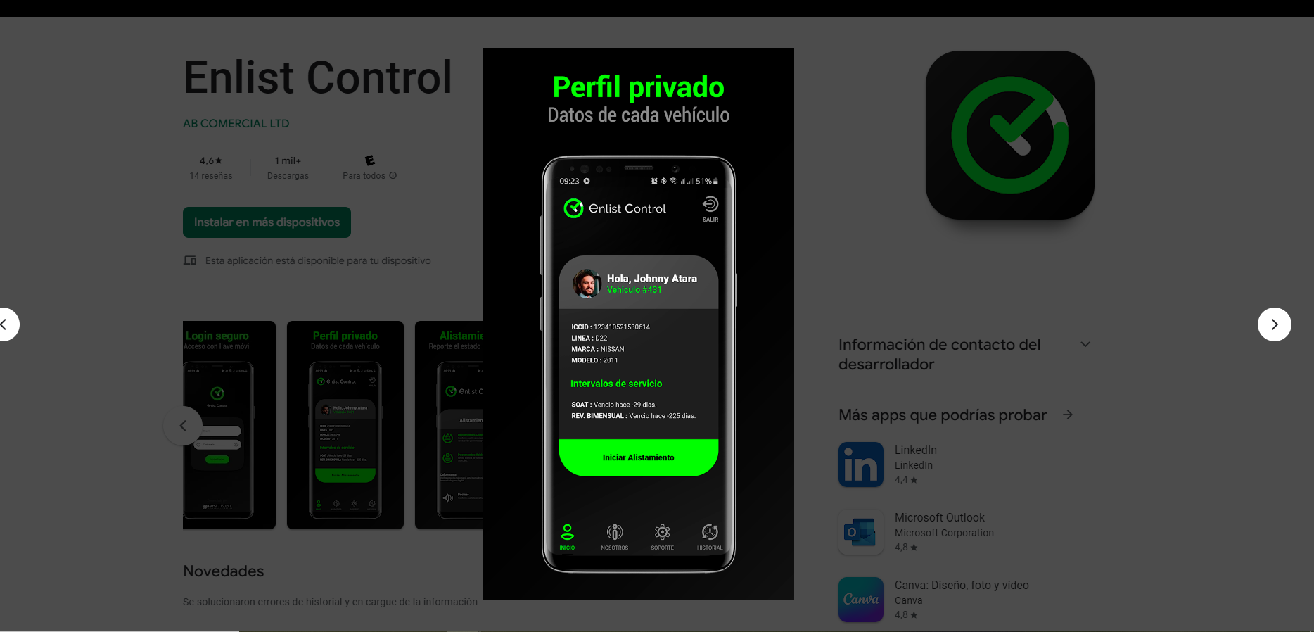 Escaneo de códigos QR