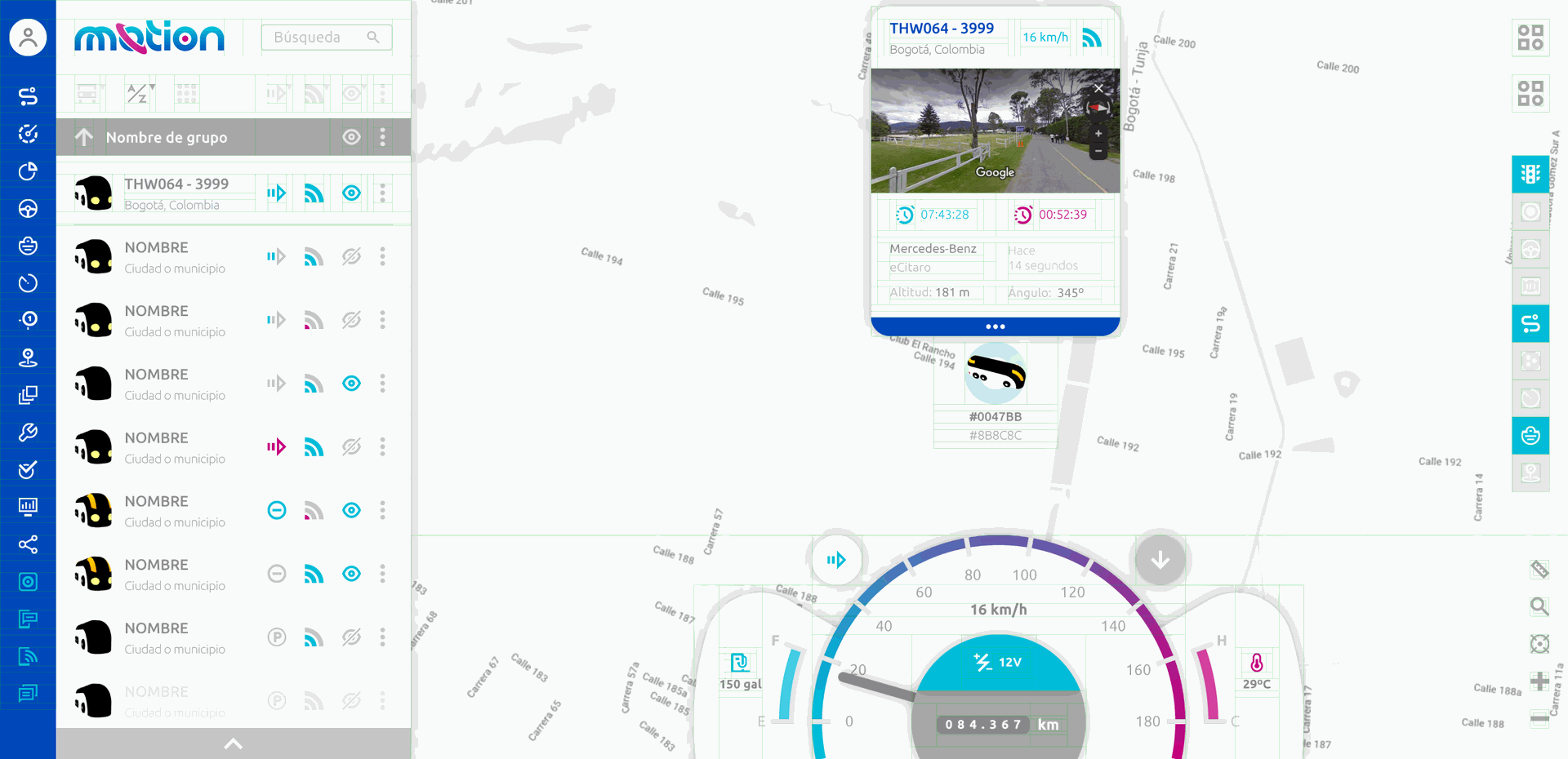 Captura de pantalla del proyecto Mi Tracking - Sistema de seguimiento GPS